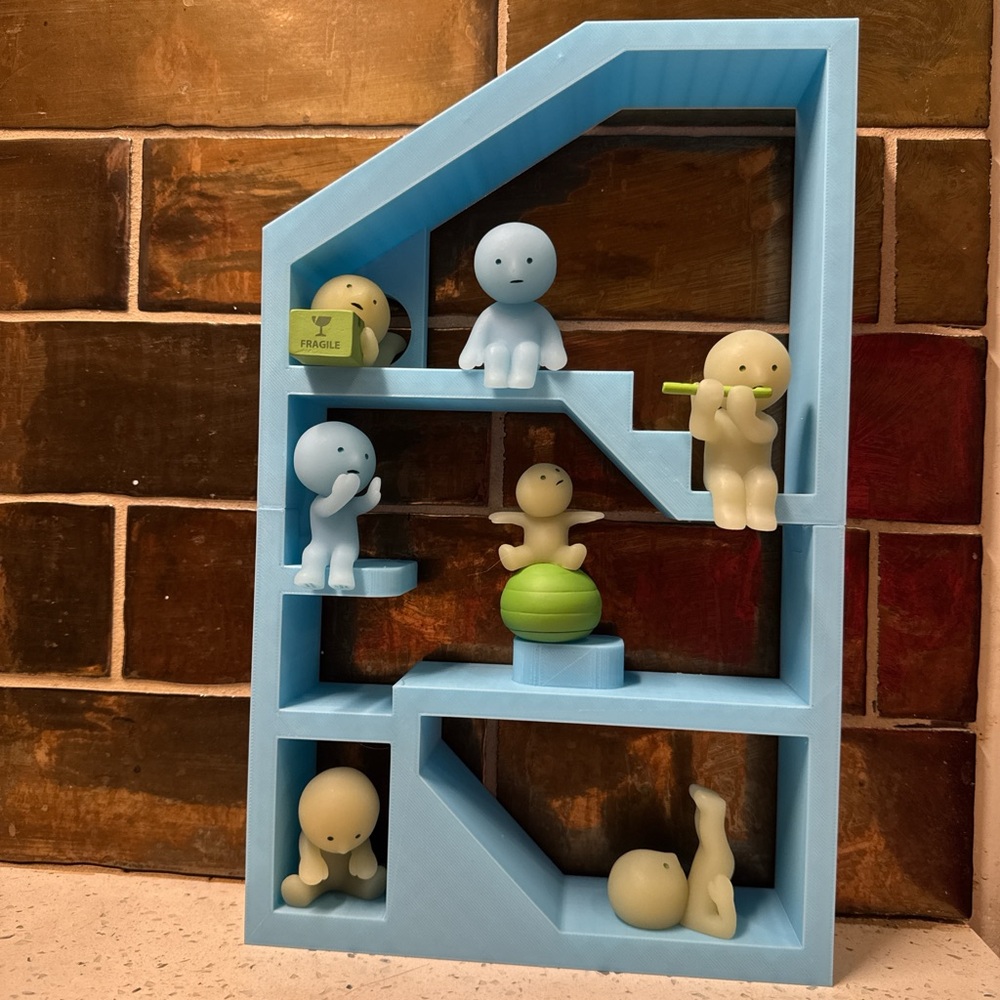Smiski / Sonny Angel / Figurine shelf - glows in the dark!